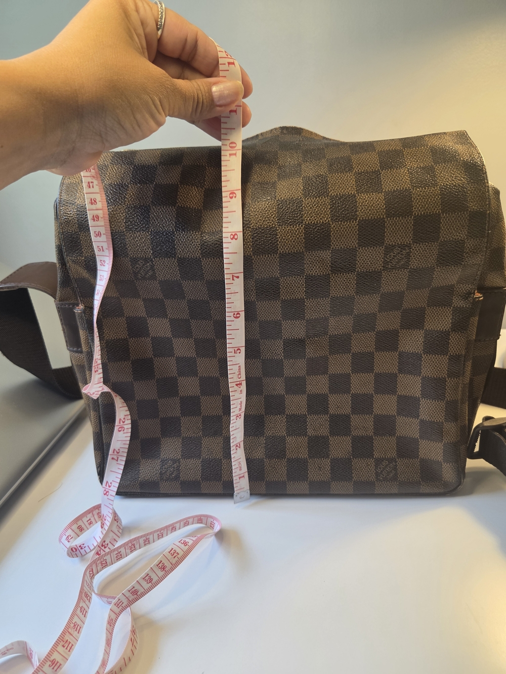 Louis Vuitton LV Crossbody bag Naviglio Brown Damier Authentic - Picture 6 of 16